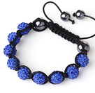 10mm宝蓝色水ȝ~制手链